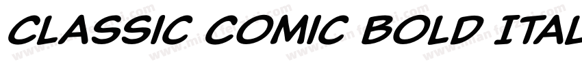 Classic Comic Bold Italic字体转换